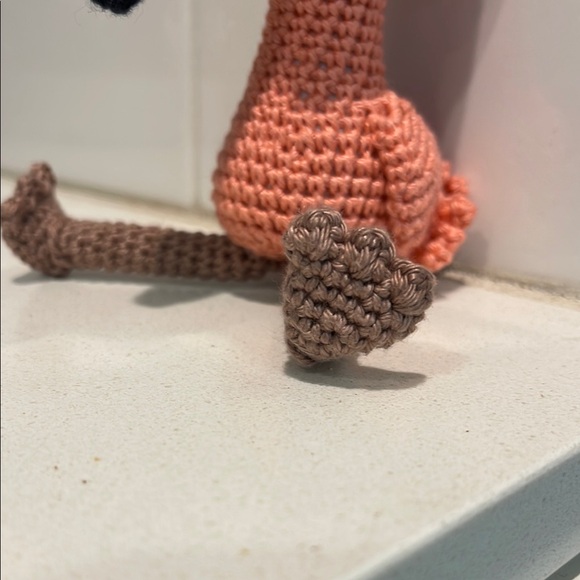 Handcrafted Flamingo Decor Amigurui Crochet Figure - Picture 4 of 12